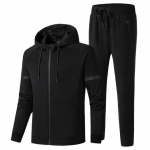 Meeste Spordidressid Komplektid Meeste Mood Spordir&otilde;ivaste Komplekt Kevad s&uuml;gis Riietus &Uuml;likonnad Jope + P&uuml;ksid Kvaliteet Plus Suurus L -8xl 8XL must