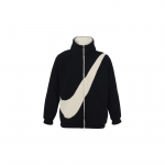 Nike kahepoolne paks voodriga vabaajajope suure logoga Naiste jope Must DC5138-010 M
