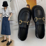 Invisible Elevated Loafers Naiste suvised Uued Briti stiilis v&auml;ikesed nahast jalan&otilde;ud Lameda p&otilde;hjaga Mugavad T&auml;iesti sobivad vabaaja naiste kingad 35