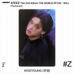 ATEEZ The 2nd Album WORLD EP.FIN WILL Photocard Sticker Z ver. KPOP K-POP Wooyoung - #Z Photocard