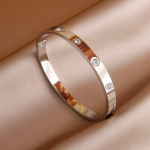 Klassikalised roostevabast terasest lahtised k&auml;ev&otilde;rud ja k&auml;ev&otilde;rud naistele Moebr&auml;nd Ehted &Otilde;rnad metallist helmed K&auml;ev&otilde;rud D0507-silver1