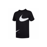 Nike Sportswear Kahekordse Swoosh logoga &uuml;mmarguse kaelusega T-s&auml;rk Meeste Topid Must DD3350-010 M