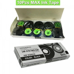 10 tk MAX tindilint LM-IR300B &uuml;hilduv MAX LETATWIN elektrooniline kirjamasin LM-370E LM380 LM390 etiketilinti tindikassett MAX Ink Ribbon
