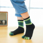 Uued ribadega beebisokid 2-10T noortele t&uuml;drukutele, poistele, vabaaja spordisokid, hingavad viie varbaga sokid, lapsed, lapsed, beebisokid M must