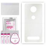 apgo Protective Skin Sticker for the back compatible with Motorola Moto Z4, Wrap Film, Foil, Vinyl - Pattern Matte Transparent