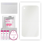 apgo Protective Skin Sticker for the back compatible with Apple iPhone 3GS, Wrap Film, Foil, Vinyl - Pattern Matte Transparent