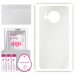 apgo Protective Skin Sticker for the back compatible with Sharp Aquos R8, Wrap Film, Foil, Vinyl - Pattern Matte Transparent