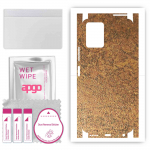 apgo Protective Skin Sticker for the back+sides compatible with VIvo Y21e, Full Wrap Film, Foil, Vinyl - Pattern Rusty Copper