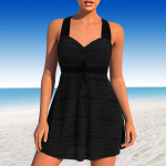 Naiste Ujumisriided Tankini 2-osaline Ujumiskost&uuml;&uuml;m Gradientne Sinine Tuuleveski Ristuv Prindiga Puhkuse Supelkost&uuml;&uuml;mid 6XL sinine