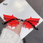 Rimless Party Hip-Hop p&auml;ikeseprillid Vintage raamita toonitud objektiiviga p&auml;ikeseprillid