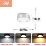 Spots Led Light Embutir pinnale paigaldatavad allvalgustid 220 V paneelprožektorid pereelutoa laelampi jaoks White Light 6500K