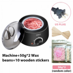 200CC Wax Heater soojem karvaeemaldusmasin k&auml;te ja jalgade keha SPA epilaatori jaoks parafiinvaha pott + vahaoad + puidupulgad
