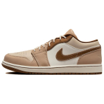 Air Jordan 1 Low SE Kanep Kaerahelbed Meeste Tennised Pruun Seil Hele-Briti-Tan HF5753-221 47.5