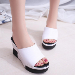 Sussid Naiste Suvine Riietus Naiste Sandaalid Mood Metsik Kallak Libisemiskindel Paksu Kontsaga Naiste Sandaalid ja Sussid 38