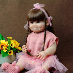 55 CM kogu kehaga silikoonvin&uuml;&uuml;l Reborn beebinuku m&auml;nguasi 22 tolli elutruu t&uuml;druku v&auml;ikelapse Art Bebe s&uuml;nnip&auml;evakingitused lapse m&auml;nguasjale 55cm