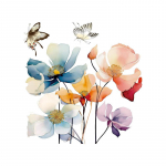 K&auml;sitsi maalitud liblik&otilde;ielised seinakleebised vannitoa tualettruumidele veepaagid WC katted Renoveeritud kaunistused Isekleepuvad kleebised 30x30cm mitmev&auml;rviline