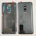 Klaasist tagakaane uks OnePlus 7T Pro akukatte k&otilde;va tagumise korpuse paneelile + kaamera objektiivi liimiga LOGO must