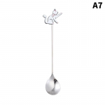 Armsad maalid Cat 304 roostevabast terasest lusikas &otilde;&otilde;nes kohvitee jaoks magustoidu lusikas k&ouml;&ouml;gin&otilde;ud kingitused &otilde;pilastele lastele