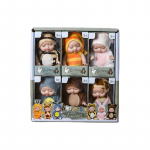 Komplekt 6 Mini Reborn Nukku, Vasts&uuml;ndinud Reborn Beebi, Elutruud Beebinukud, Mini Reborn Nukk, Mini Magavad Rebirth Nukud T&uuml;drukutele V&auml;ikelastele Lastele 11*5cm,6Pcs