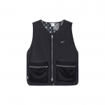 Nike &uuml;hev&auml;rviline logotr&uuml;kiga lukuga vest meestele Vestid Must DV9494-010 S