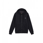 Jordan FW22 Tikitud logoga lukuga dressipluus fliisvoodriga Meeste dressipluus Must DQ7351-010 L