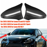 LEXUS IS ES GS LS CT RC F-Sport 2014- Auto tahavaatepeegli k&uuml;ljekatte tiivaotsiku kleebis v&auml;lisuksekatte viimistlus s&uuml;sinik Gloss Black