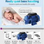 BQB-60 perifeerne veepump 0,5 hj 370 W k&otilde;rge t&otilde;stev&otilde;imega, suure vooluhulgaga intelligentne automaatne iset&auml;ituv veepump Uus