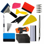 19/31 tk S&uuml;sinikkiust autot&ouml;&ouml;riistad Vin&uuml;&uuml;lkilega kleebiste pakkimine Automaatne akende toonimine fooliumpulk kaabitsa habemenuga kaabits