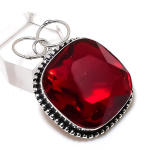 Garnet Gemstone Handmade 925 Sterling Silver Jewelry Gift Pendant 1.65 f0r28