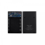 Superkiire laadimise toitekast 20000 mAh akulaadija salvestuskarp 8x18650 toitepanga &uuml;mbris 9V 25W ilma akuta iPhone'i jaoks 4x18650 must