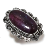 Purple Labradorite Gemstone Handmade 925 Sterling Silver Gift Ring Size 8 p8n15