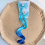 2 TK Uus Armas Printsess Vikerkaarega Vibu &Uuml;kssarviku Parukas T&uuml;drukute Juuksen&otilde;elad Laste Peaehted Juukseklambrid Juukseaksessuaarid roosa