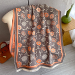 Vintage lilleline Jacquard sall imitatsioon ka&scaron;miir soe pehme mugav narmas sall s&uuml;gistalvine k&uuml;lmakindel tuulekindel sall 180*65cm kollane