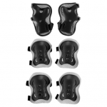 1 komplekt Lastele Rulluisutamine Kaitsevarustus Rulas&otilde;it Roller Jalgrattas&otilde;it Jalgrattas&otilde;it Sport V&auml;ikelapsed Poisid T&uuml;drukud Randmekaitse P&otilde;lve K&uuml;&uuml;narnukikaitse Six-piece set must