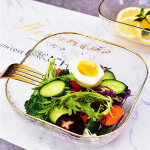 Lihtne kandiline salatikauss Lauan&otilde;ud Klaasist salatikauss Puuviljakauss Supikauss Magustoidukauss Praktilised k&ouml;&ouml;gin&otilde;ud