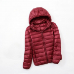 &Uuml;likerge plusssuuruses &otilde;huke sulejope naiste s&uuml;gistalvine &otilde;huke l&uuml;hikese kapuutsiga soe valge pardi sulemantel Naiste &uuml;ler&otilde;ivad 7XL veinipunane v&auml;rv