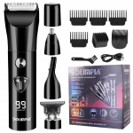 SOLIMPIA juuksel&otilde;ikurite juhtmeta habemel&otilde;ikur meestele Professionaalne juuksel&otilde;ikuri komplekt K&otilde;ik &uuml;hes ninal&otilde;ikur must