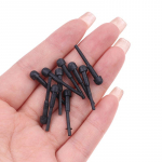 10 tk asendus kummist kaitseraua summuti juuksek&auml;&auml;rid juuksuri k&auml;&auml;rid kork must