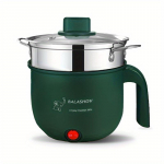 Kaasaskantav mini elektriline h&otilde;&otilde;rumisn&otilde;u 1-3 inimesele Multifunktsionaalne nakkumatu elektripann Lamian nuudlipott, mida kasutatakse praadimiseks/hautamiseks/aurutamiseks. EU Plug roheline