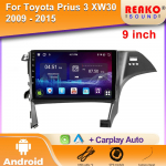 RHD autoraadio Android Toyota Prius 3 XW30 2009-2015 GPS navigatsioon Carplay Android Auto stereo 4G 5G video Wifi 2din 4 core 1GB+32GB carplay