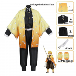 Unisex Demon Slayer Anime Cosplay multikas Kimetsu No Yaiba Kochou Shinobu Cosplay Kost&uuml;&uuml;m t&auml;iskasvanud meestele ja naistele 120cm