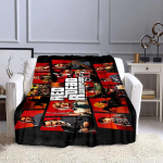 Red Dead Redemption M&auml;ngu Tekk Laste Tekk Kvaliteetne Flanellist Tekk Pehme ja Mugav Kodu Reisi Tekk 30x40in black