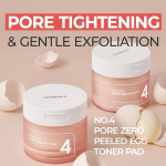 NUMBUZIN  No4 Pore Zero Peeled Egg Toner Pad 70pads AUTHENTIC STORE