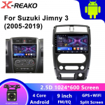 Android Auto Suzuki Jimny 3 2005 - 2019 jaoks Auto Raadio Multimeediam&auml;ngija Juhtmevaba CarPlay RDS GPS raadio T&ouml;&ouml;riistad Ventilaator 4 core 1GB+32GB carplay