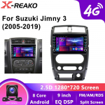 Android Auto Suzuki Jimny 3 2005 - 2019 jaoks Auto raadio multimeediam&auml;ngija juhtmevaba Carplay 4G 8 tuumaline RDS GPS raadio T&ouml;&ouml;riistad Ventilaator 8 core 4GB+64GB