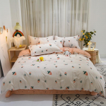 V&auml;ike v&auml;rske puuvillane neljaosaline komplekt, puhtast puuvillast voodilinade komplekt, neljaosaline komplekt, &uuml;hiselamu kolmeosaline komplekt 1.2m bed