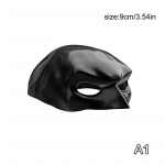 Musta nahkhiirekassi k&auml;ttemaksja mask Armas matt nahkhiiremask Lahedad superkangelaste lemmikloomade m&auml;nguasjad kassitarvikute jaoks. Kolme v&auml;rvi ja mitmes suuruses mask