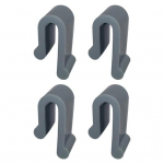 4/6/8/12Pcs Dutch Oven Lid Protector Clips Silicone Cutlery Protection Clip Stackable Easy to Clean Cookware Bumpers for Pots U-Shaped Design 4pcs hall