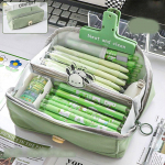 Korea stiilis pliiatsihoiukott &Uuml;li&otilde;pilaste kirjatarvete kott Mitmekihiline pliiatsikott, kosmeetiline kott A