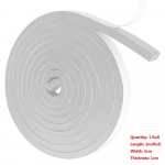 Tuulekindel isekleepuv ilmastiku eemaldamise tuulet&otilde;mbuse eemaldaja ukse akna tihendusriba helikindel Black 1.5cm-2 Rolls